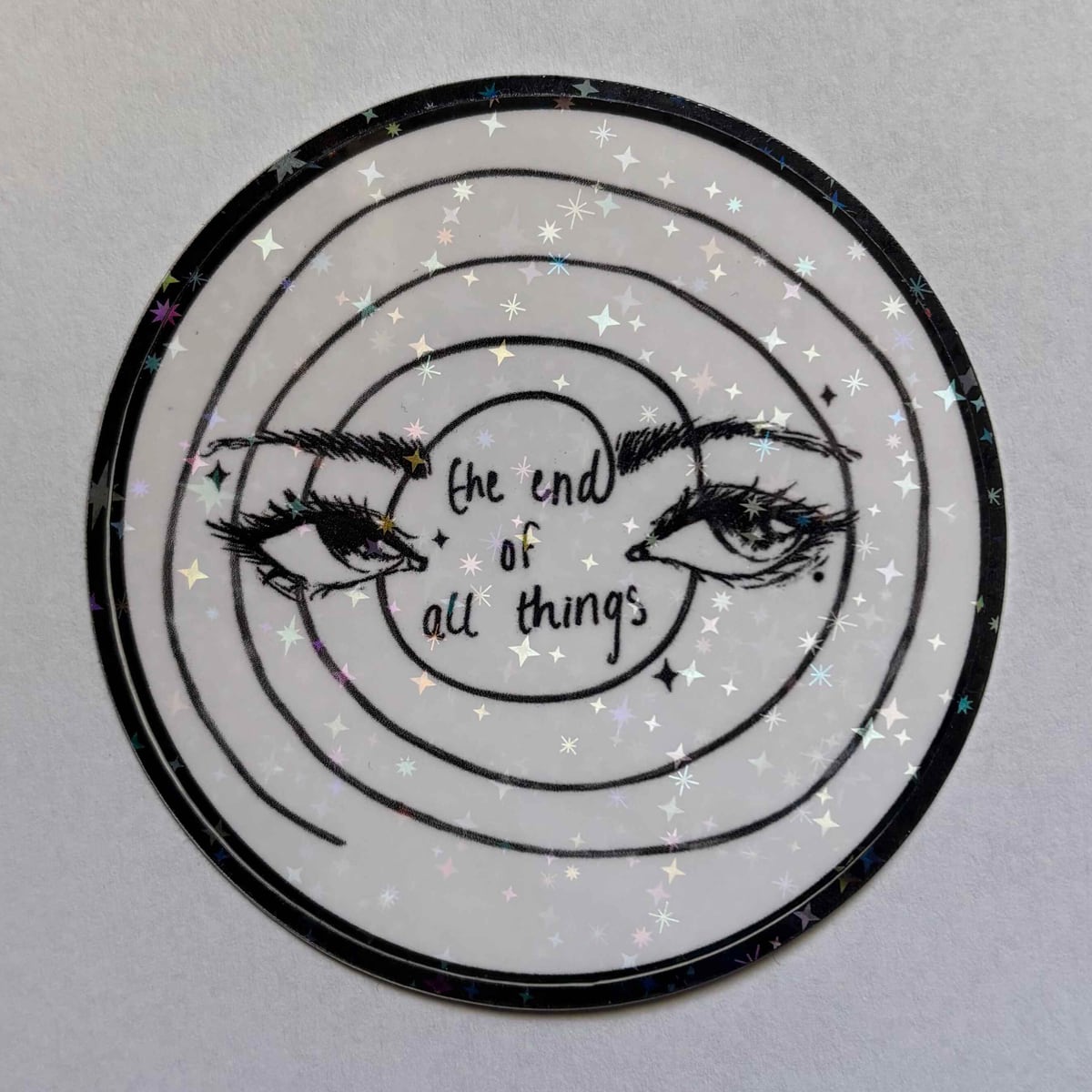 The End Of All Things Holographic Sticker Large